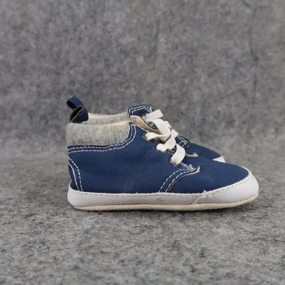 Old Navy Shoes Baby Sneakers High Top Navy Blue Size 2 3-6 Months Infant Kids